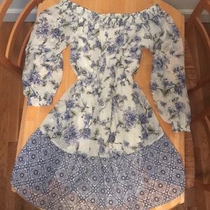 Floral chiffon dress